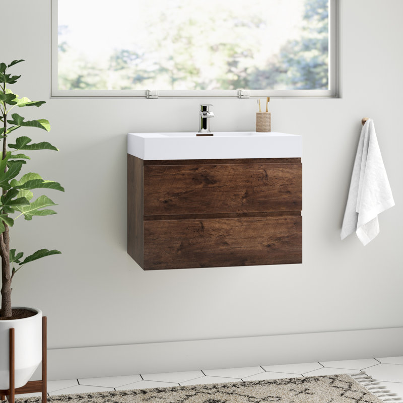 Isabela 30" WallMounted Single Bathroom Vanity Set & Reviews AllModern